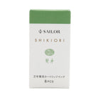 Sailor Shikiori Nature Nostalgia Ink Cartridges in Bamboo Leaf Boat - Blue (Sasabune) Fountain Pen Cartridges