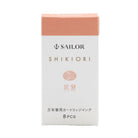 Sailor Shikiori Nature Nostalgia Ink Cartridges in Pink Garland (Hanakanmuri) Fountain Pen Cartridges