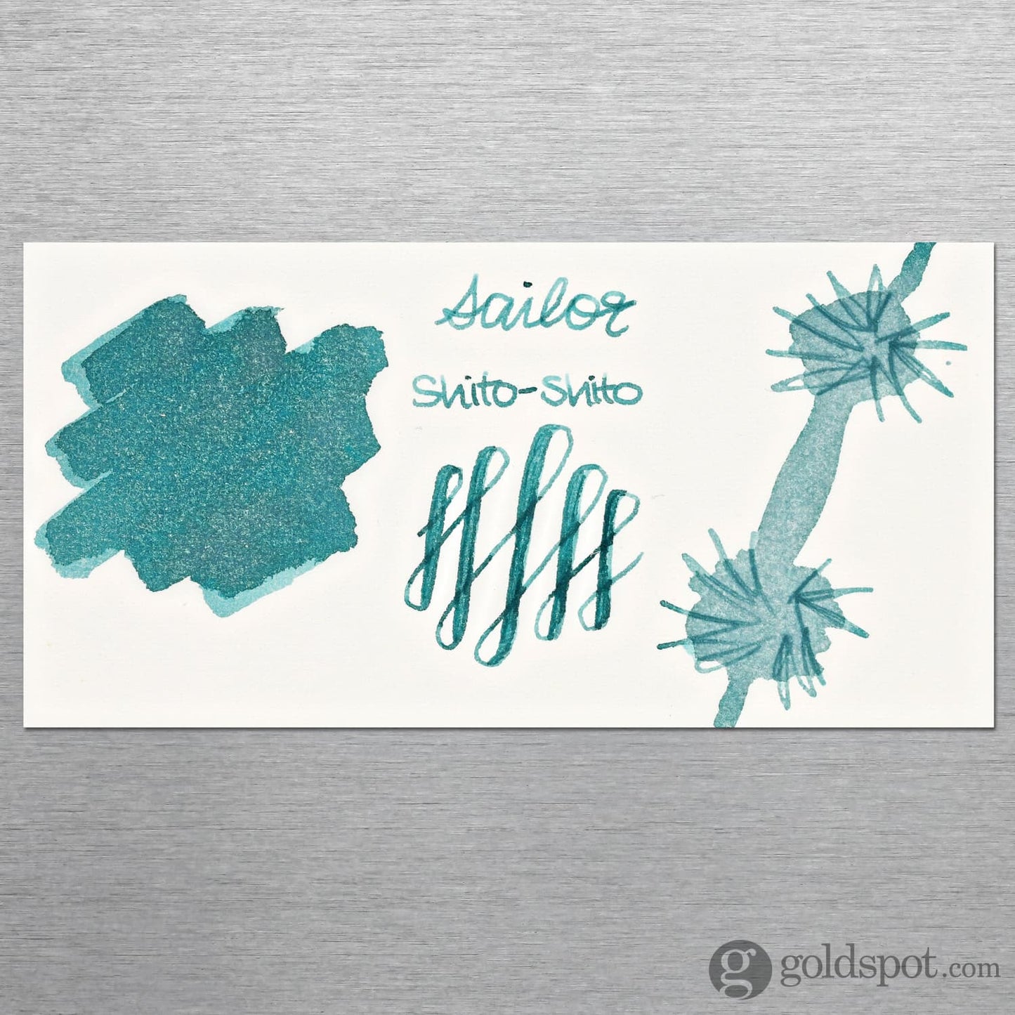 Sailor Shikiori Sound of Rain Ink Cartridge in Komakusa (Tea Green Teal) - Pack of 8 Fountain Pen Cartridges