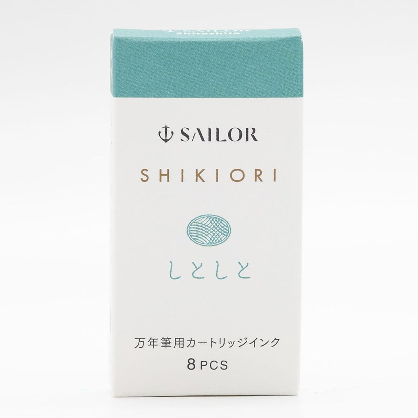 Sailor Shikiori Sound of Rain Ink Cartridge in Shitoshito (Spring rain) - Pack of 8 Fountain Pen Cartridges