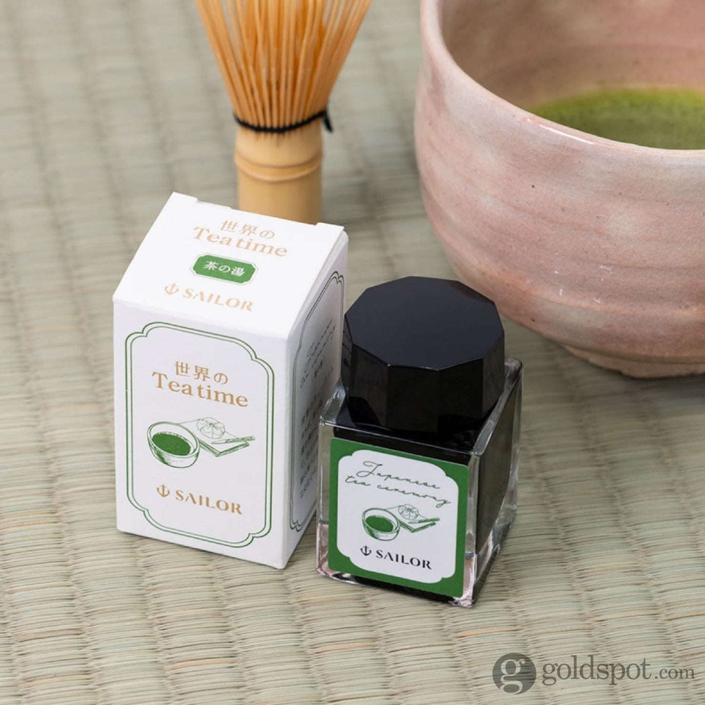 Sailor ’Teatime Around the World’ #5 Series Bottled Ink in Japanese Tea Ceremony - 20mL Limited Edition Bottled Ink