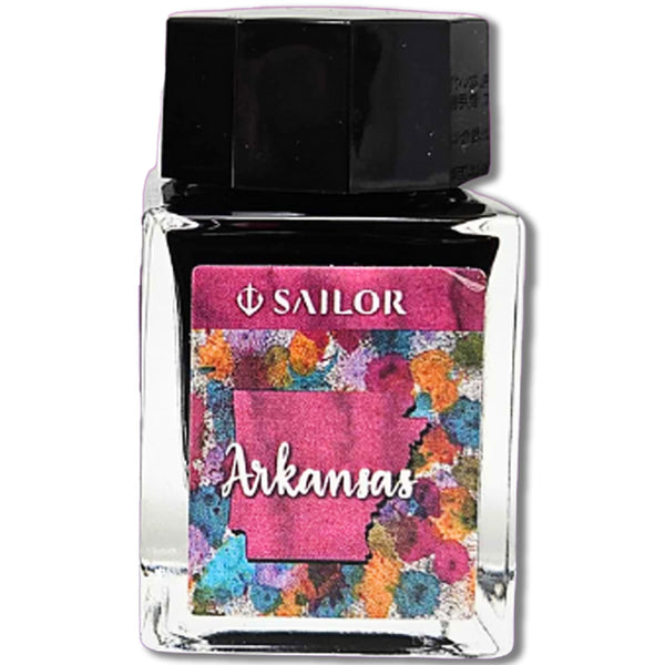 Sailor USA State Bottled Ink in Arkansas (Watermelon Pink) - 20 mL Bottled Ink