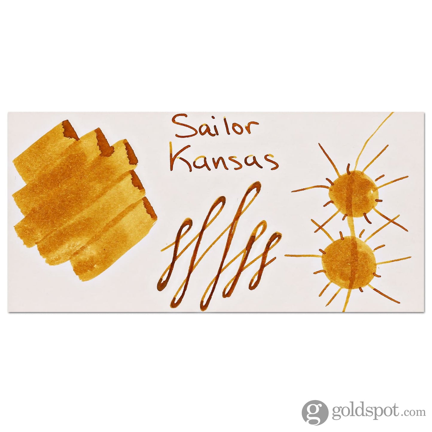 Sailor USA State Bottled Ink in Kansas (Golden-Yellow) - 20 mL Bottled Ink