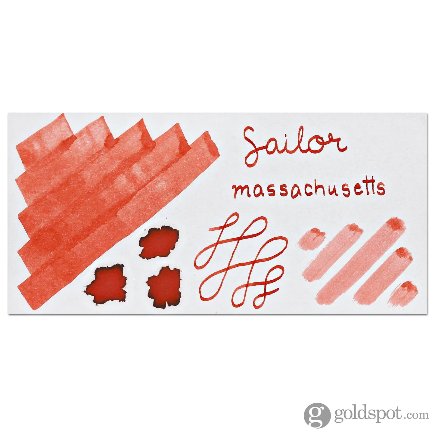 Sailor USA State Bottled Ink in Massachusetts (Warm Autumn Orange) - 20 mL Bottled Ink