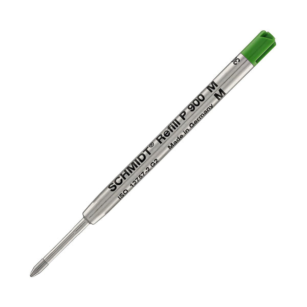 Schmidt P900 Parker Style Ballpoint Pen Refill in Green by Monteverde - Medium Point Ballpoint Pen Refills