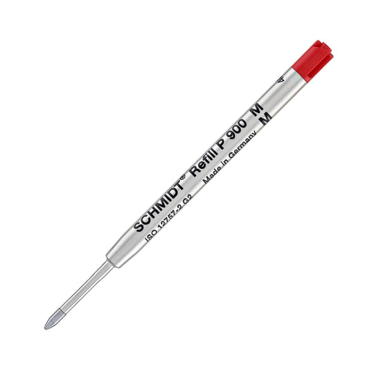Schmidt P900 Parker Style Ballpoint Pen Refill in Red by Monteverde - Medium Point