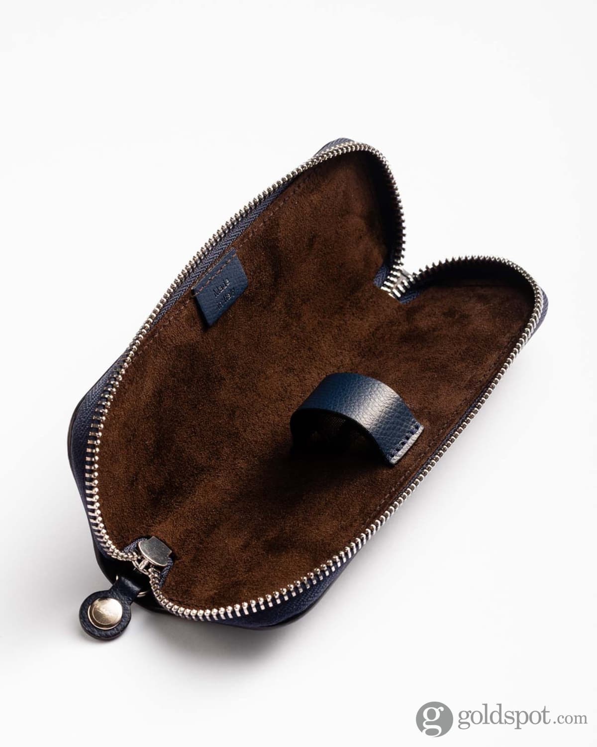 Scribo Astoz Double Leather Pen Pouch in Blu Notte Pen Cases