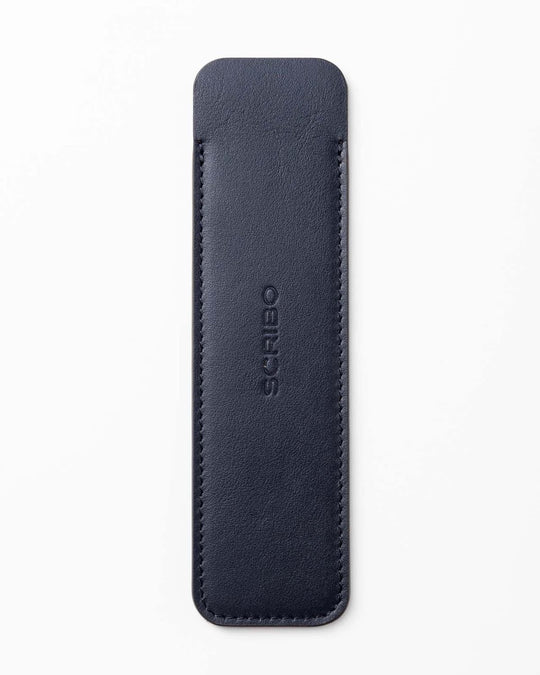 Scribo Astuzen Single Leather Pen Pouch in Blu Cosmico