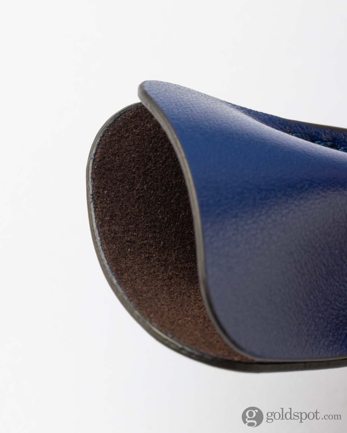 Scribo Astuzen Single Leather Pen Pouch in Blu Pop Pen Cases