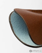 Scribo Astuzen Single Leather Pen Pouch in Classico Seppia Pen Cases