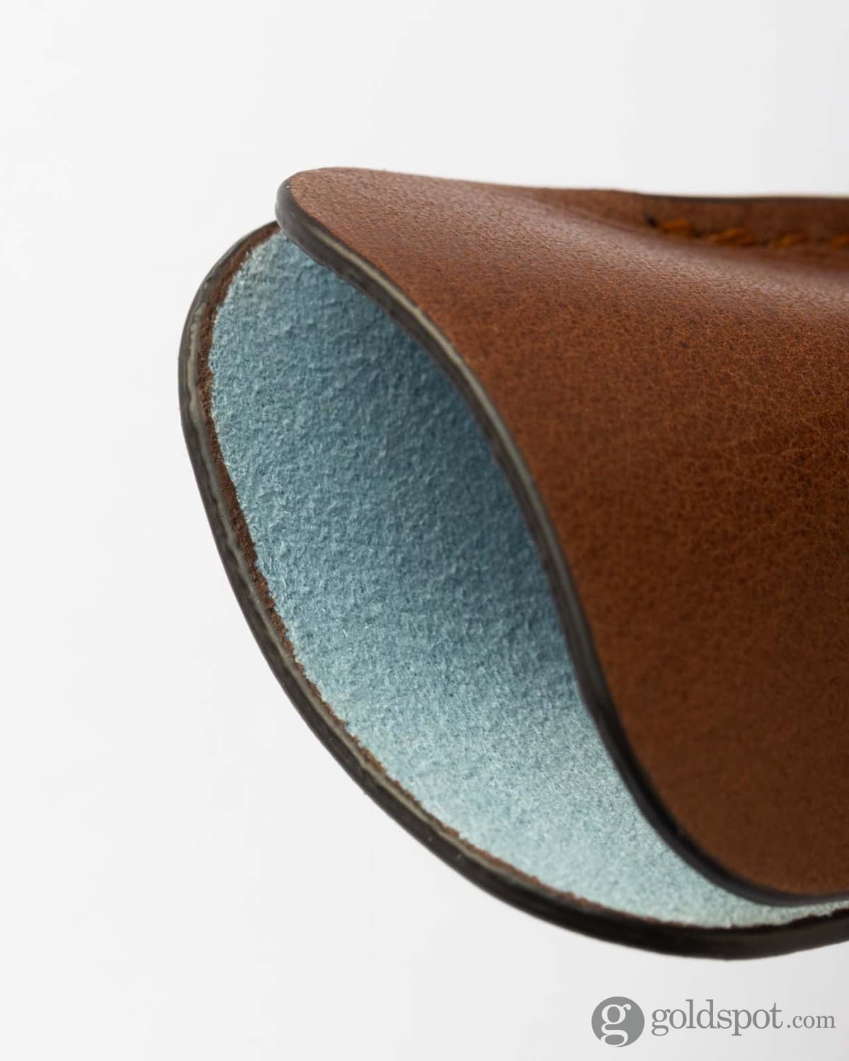 Scribo Astuzen Single Leather Pen Pouch in Classico Seppia Pen Cases