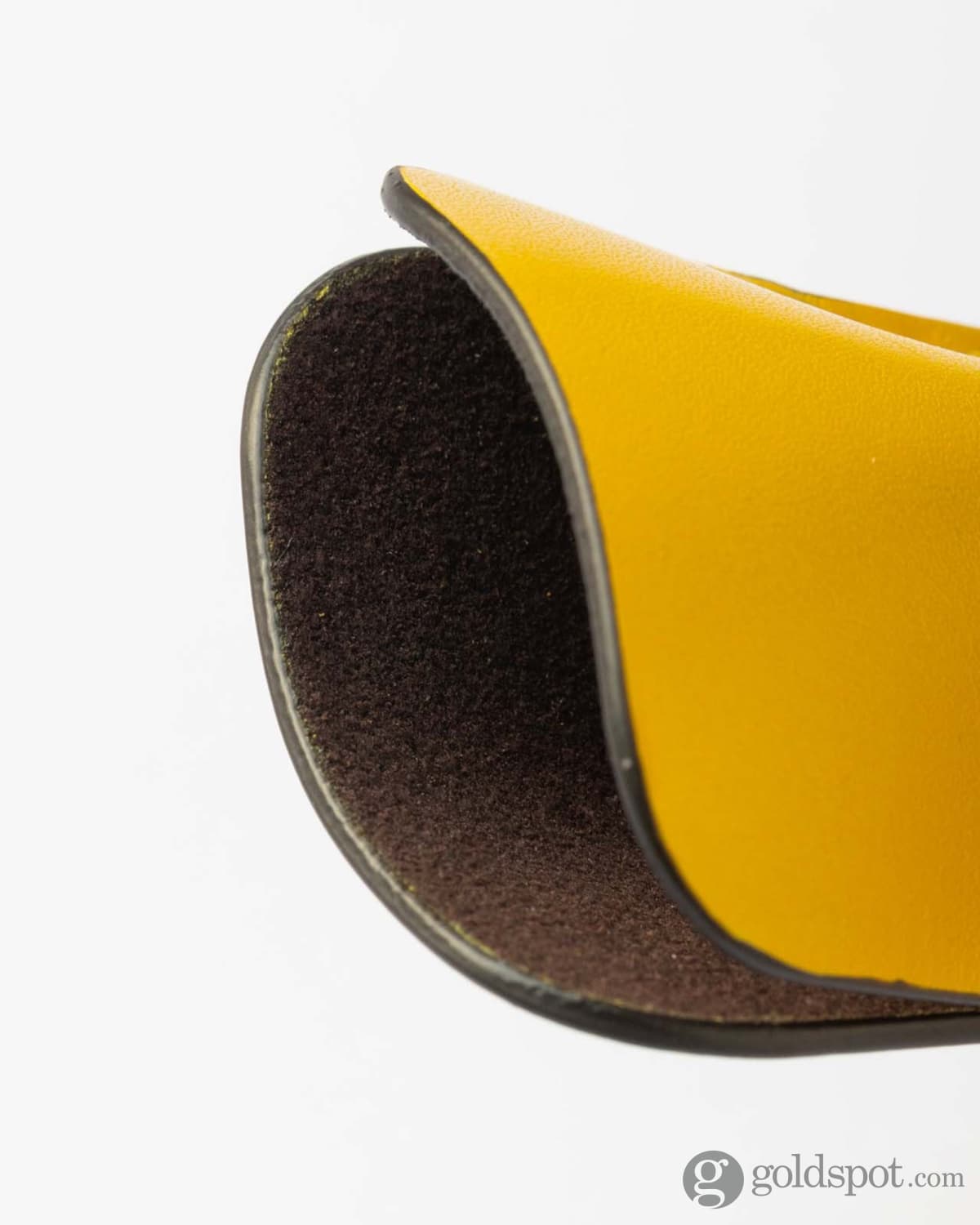 Scribo Astuzen Single Leather Pen Pouch in Giallo Cannella Pen Cases