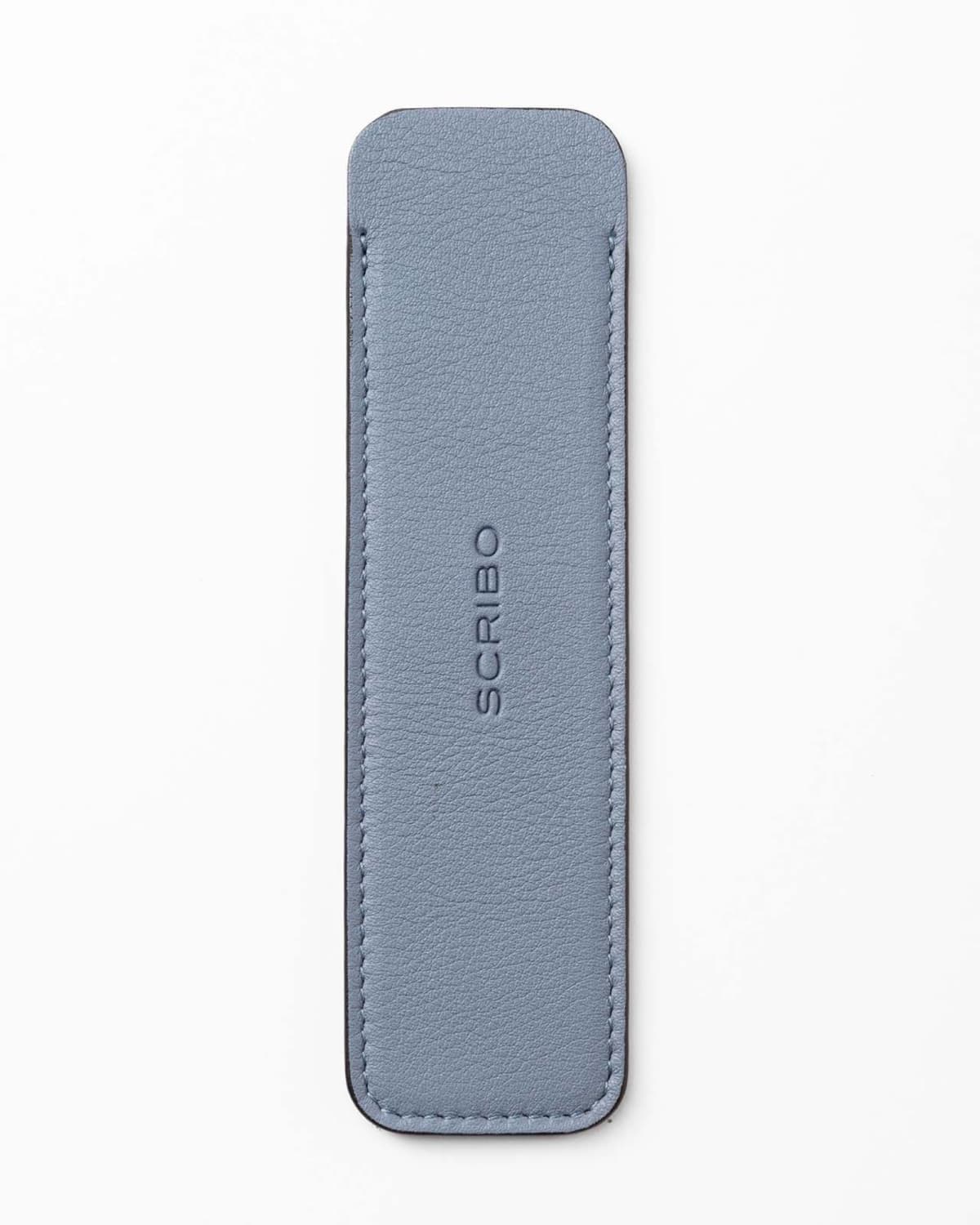 Scribo Astuzen Single Leather Pen Pouch in Grigio Scribo Pen Cases