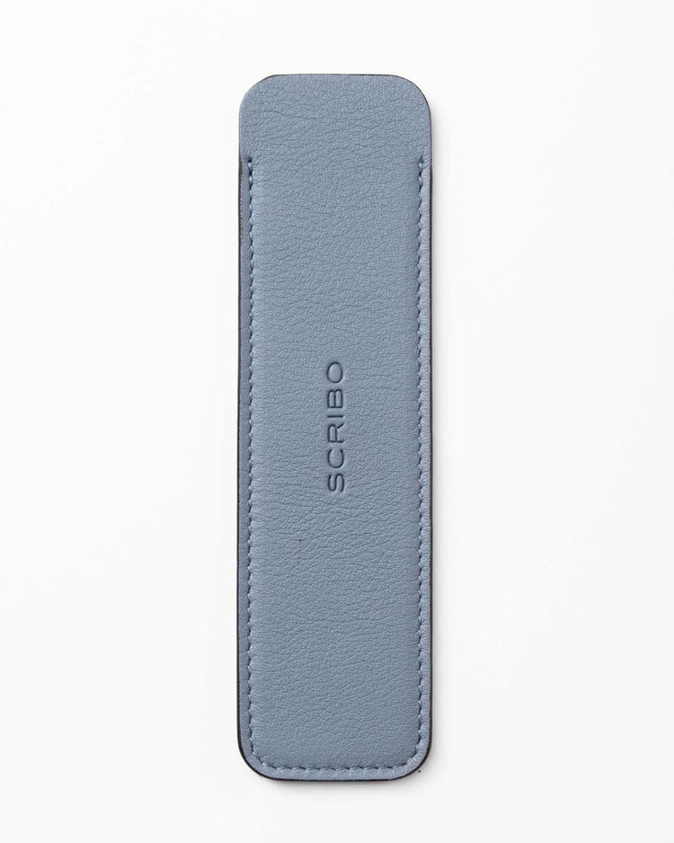Scribo Astuzen Single Leather Pen Pouch in Grigio Scribo Pen Cases