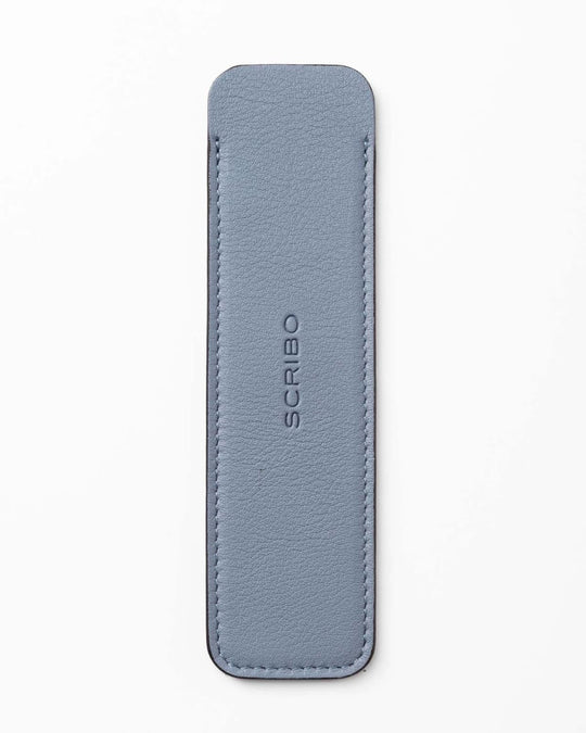 Scribo Astuzen Single Leather Pen Pouch in Grigio Scribo