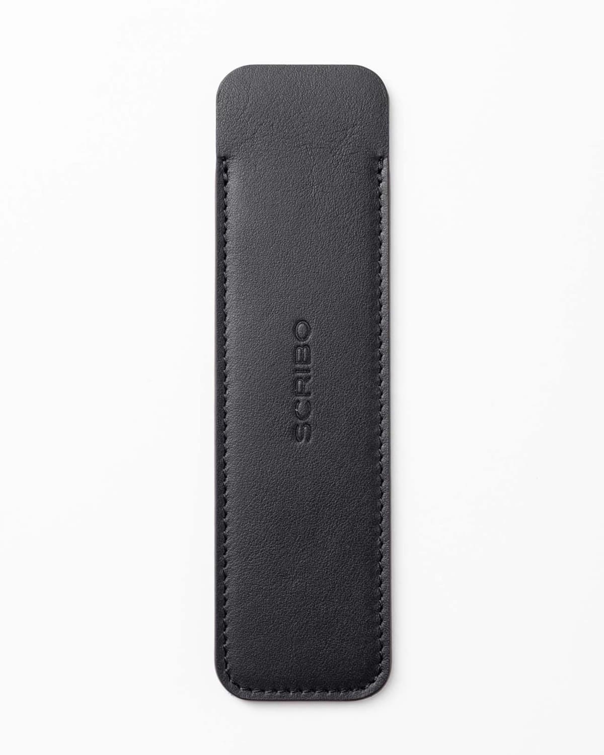 Scribo Astuzen Single Leather Pen Pouch in Nero Nero Pen Cases