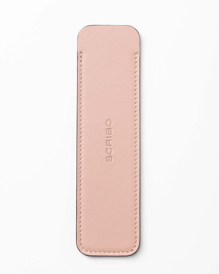 Scribo Astuzen Single Leather Pen Pouch in Rosa Antico Pen Cases