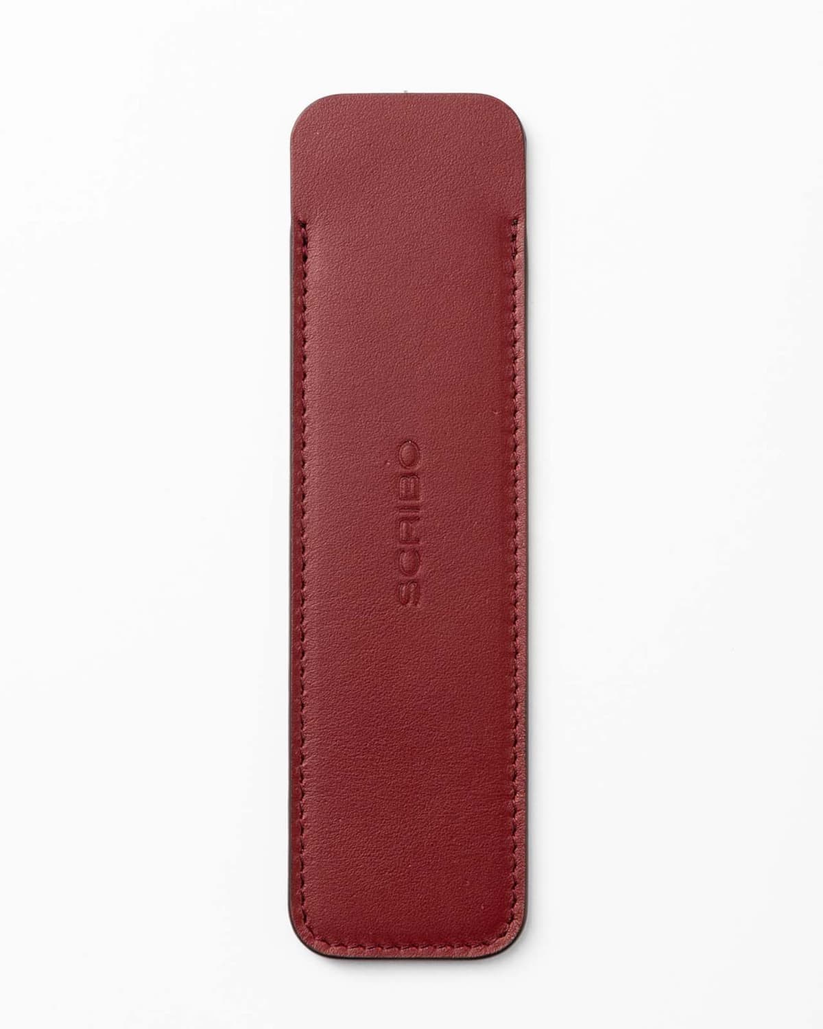 Scribo Astuzen Single Leather Pen Pouch in Rosso Chianti Pen Cases