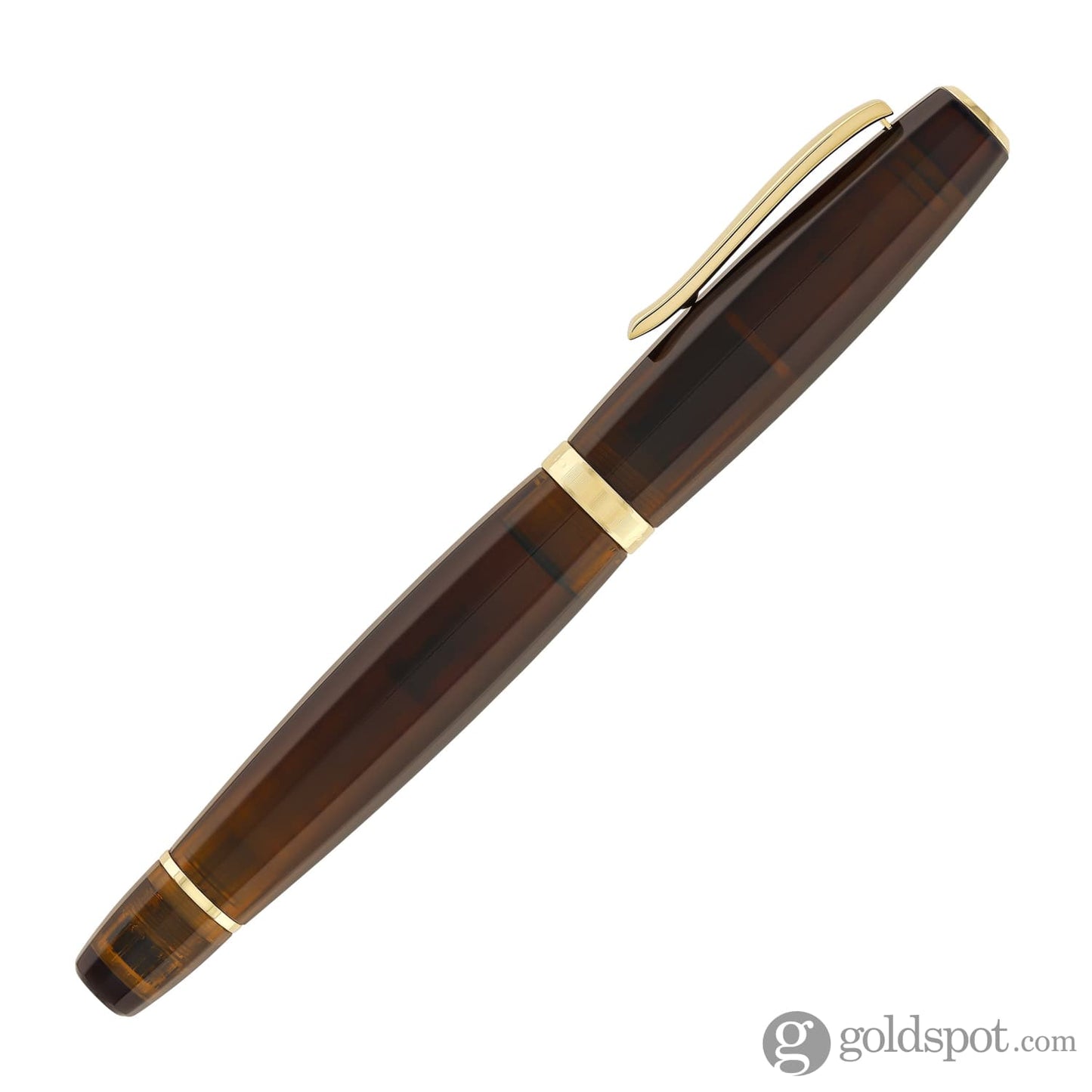Scribo Feel Fountain Pen in Ambra with Yellow Gold Trim Fountain Pen