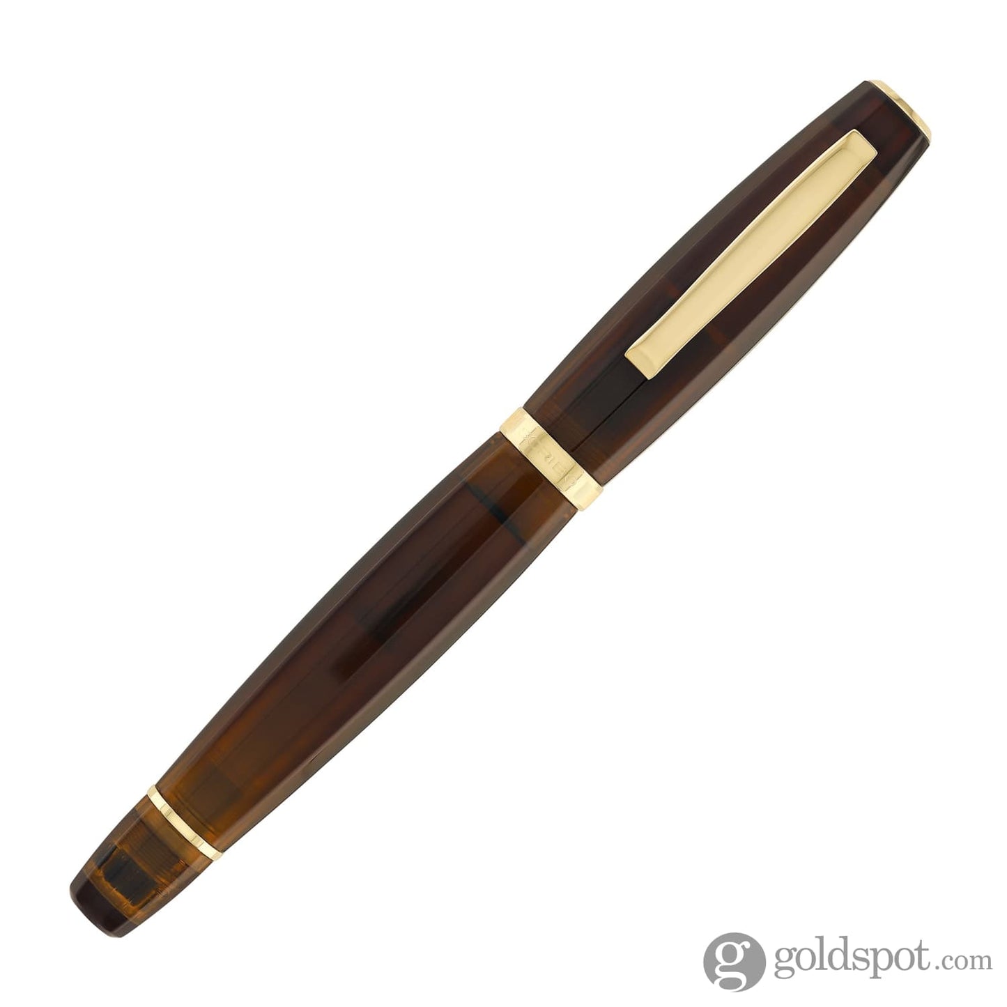 Scribo Feel Fountain Pen in Ambra with Yellow Gold Trim Fountain Pen