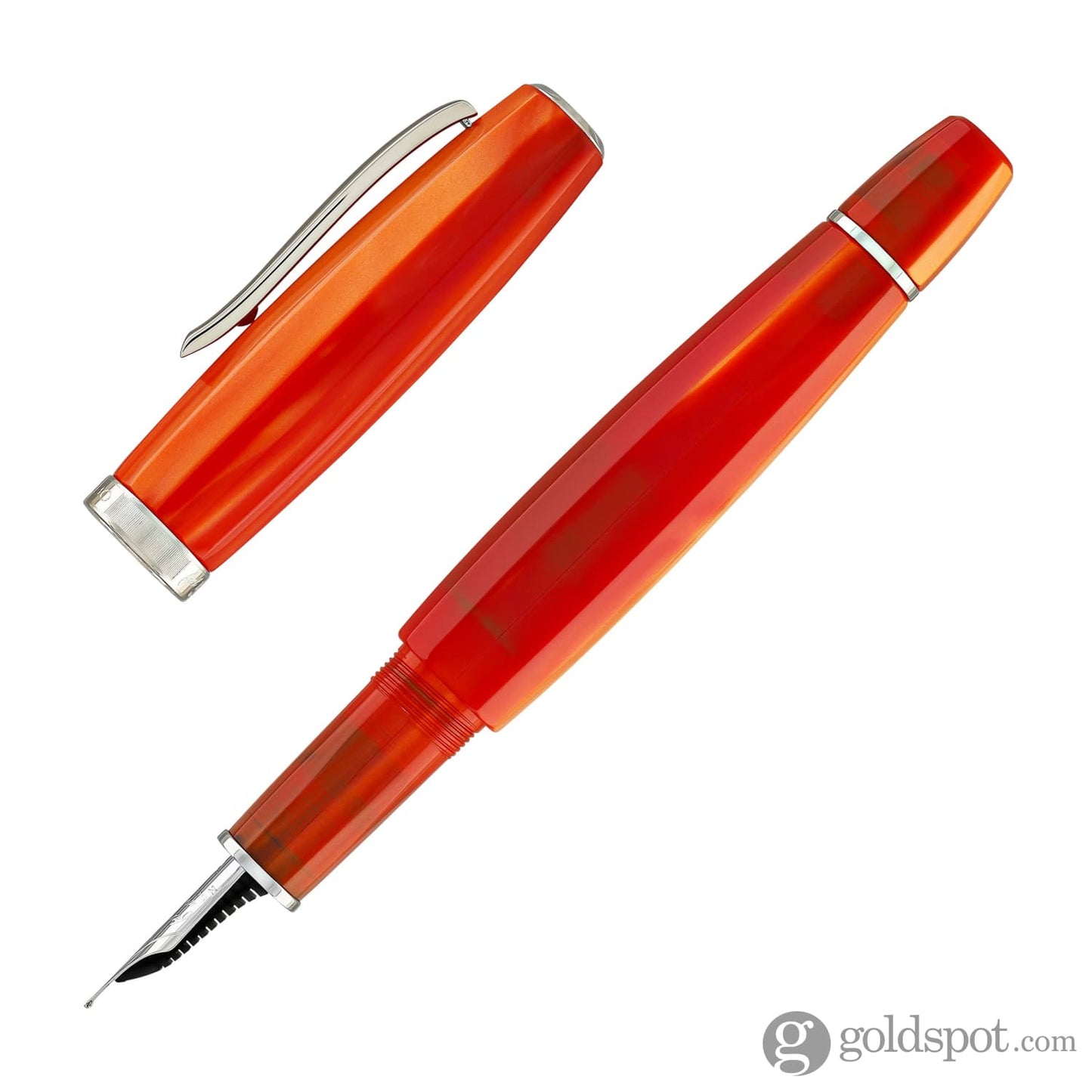 Scribo Feel Fountain Pen in Arancia with Platinum Trim Fountain Pen