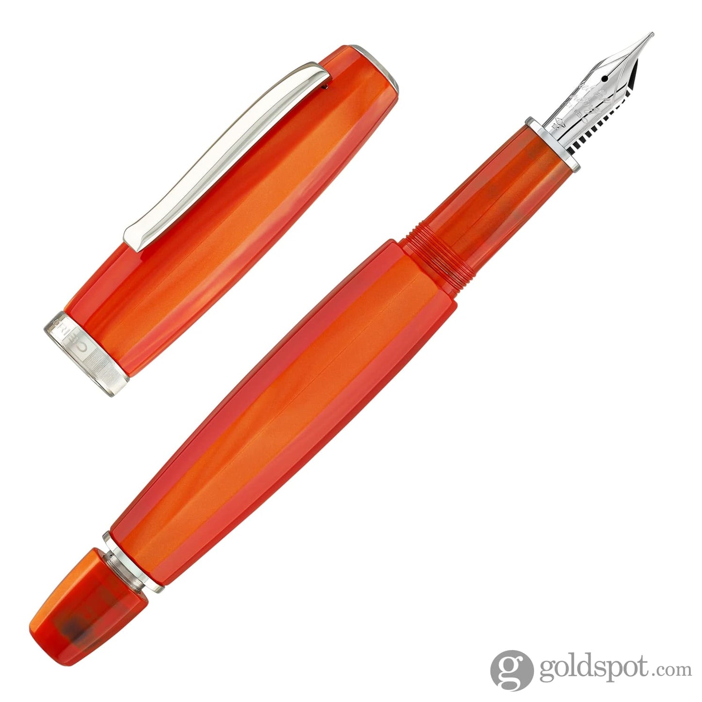 Scribo Feel Fountain Pen in Arancia with Platinum Trim Fountain Pen