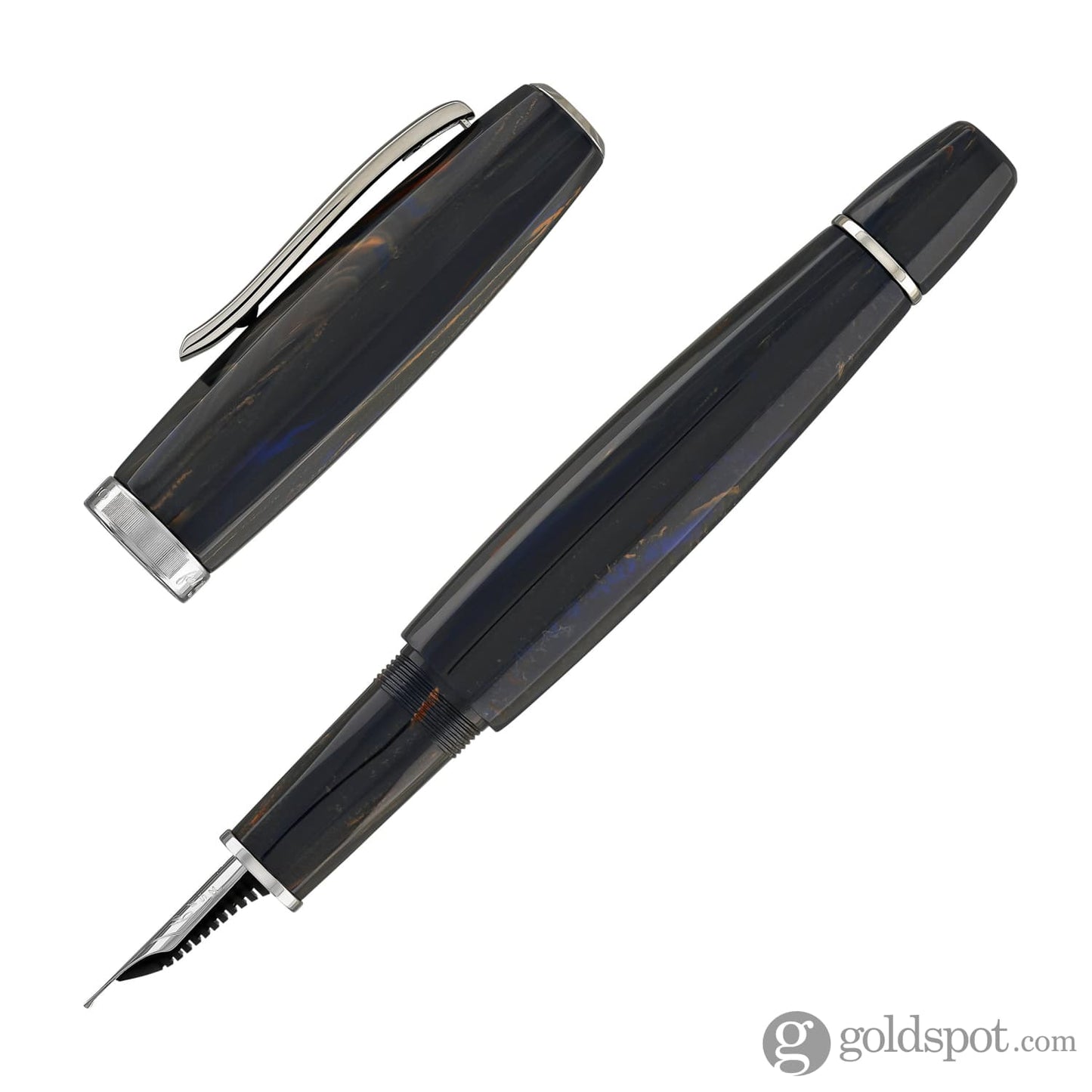 Scribo Feel Fountain Pen in Blu Califfo with Ruthenium Trim Fountain Pen