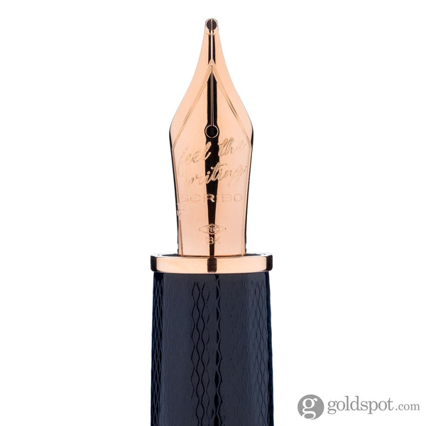 Scribo Feel Fountain Pen in Dandy Notturno with Rose Gold Trim Fountain Pen