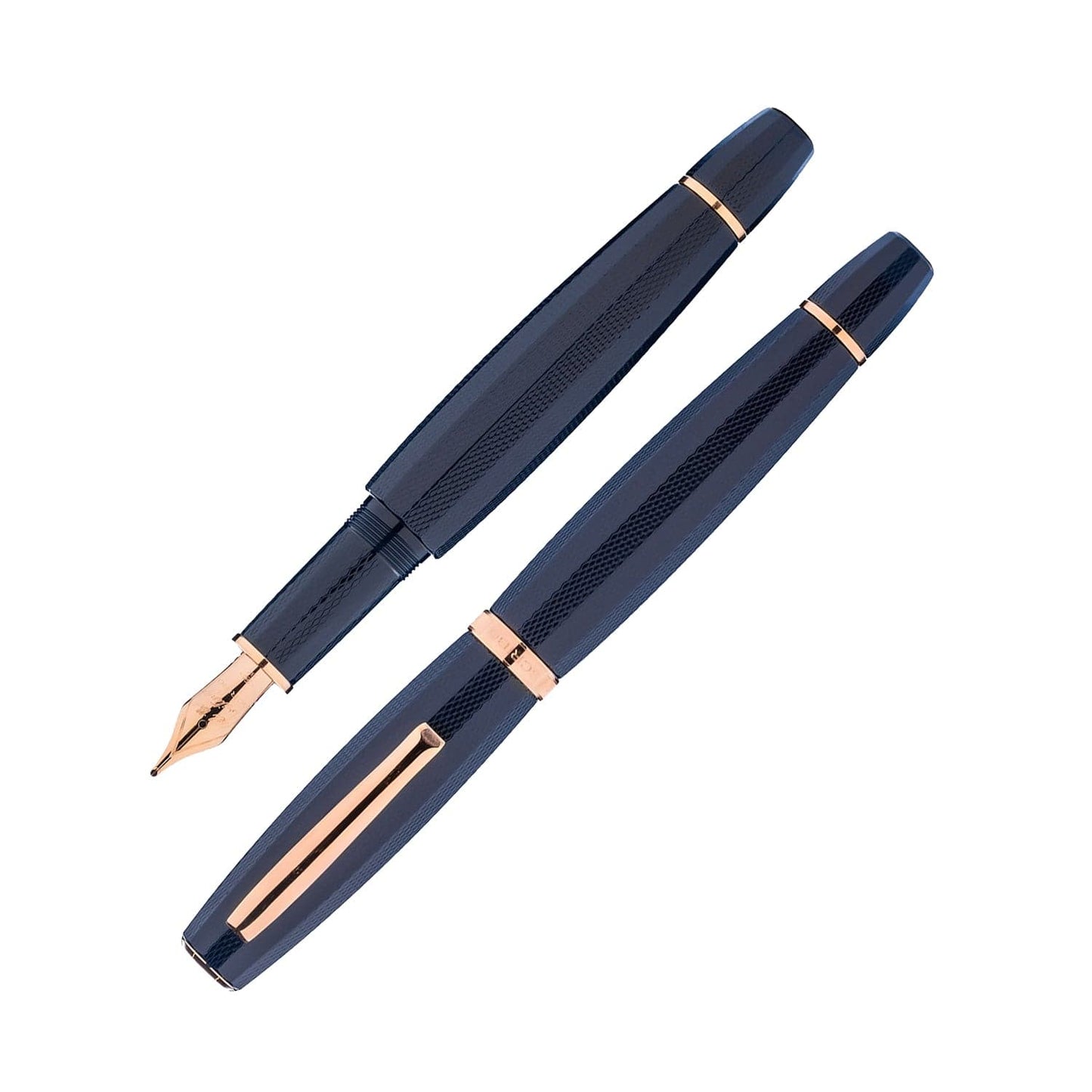 Scribo Feel Fountain Pen in Dandy Notturno with Rose Gold Trim Fountain Pen
