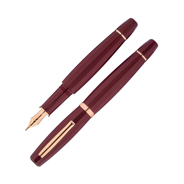 Scribo Feel Fountain Pen in Dandy Velvet with Rose Gold Trim