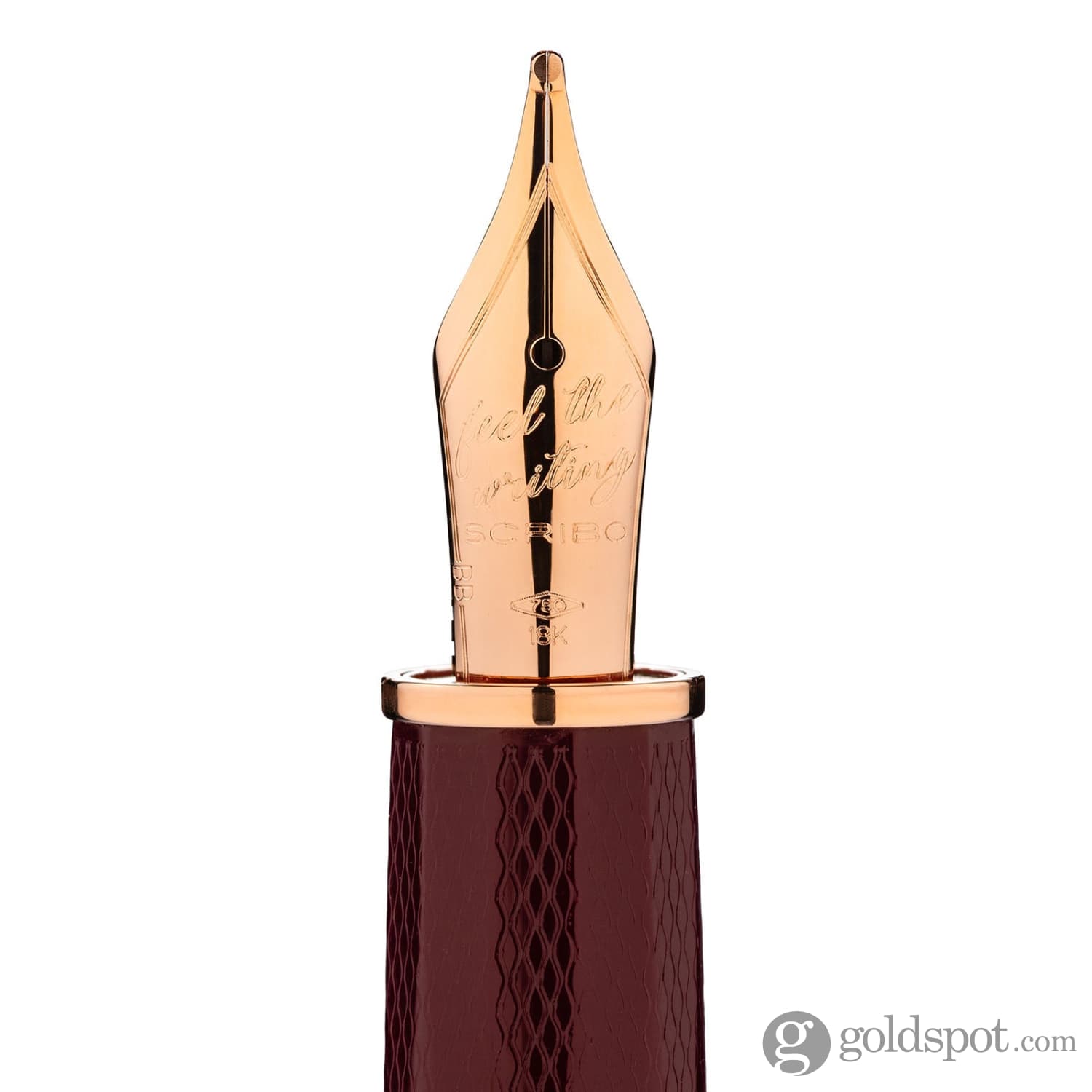 Scribo Feel Fountain Pen in Dandy Velvet with Rose Gold Trim