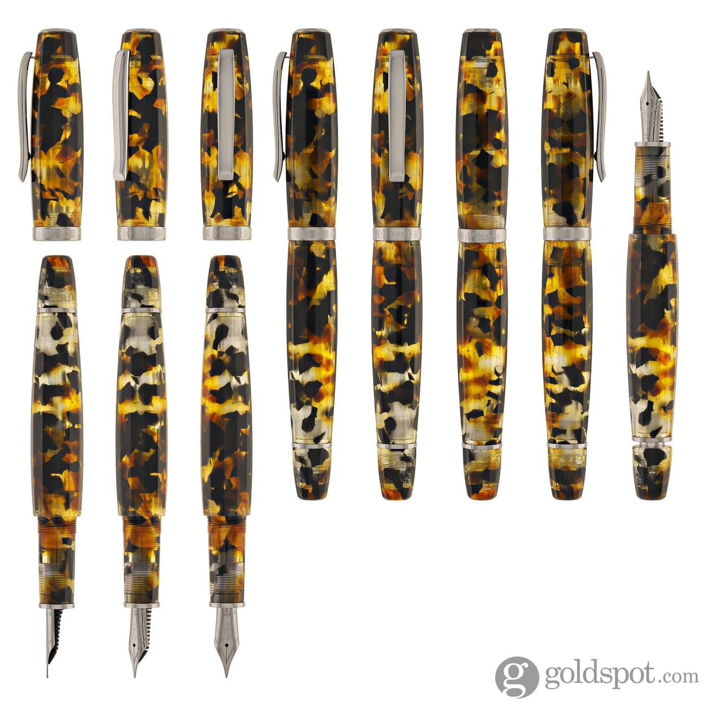 Scribo Feel Fountain Pen in Finestra Sul Tempo with Ruthenium Trim Fountain Pen