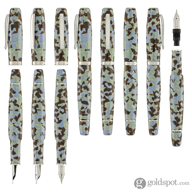 Scribo Feel Fountain Pen in Graniglia with Platinum Trim Fountain Pen