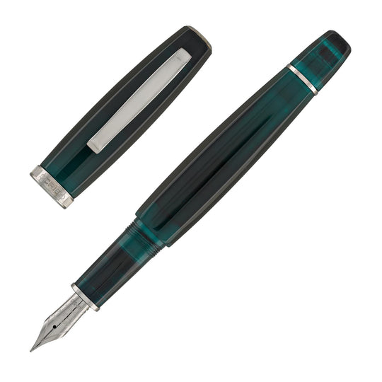 Scribo Feel Fountain Pen in Ombre Verdi with Platinum Trim