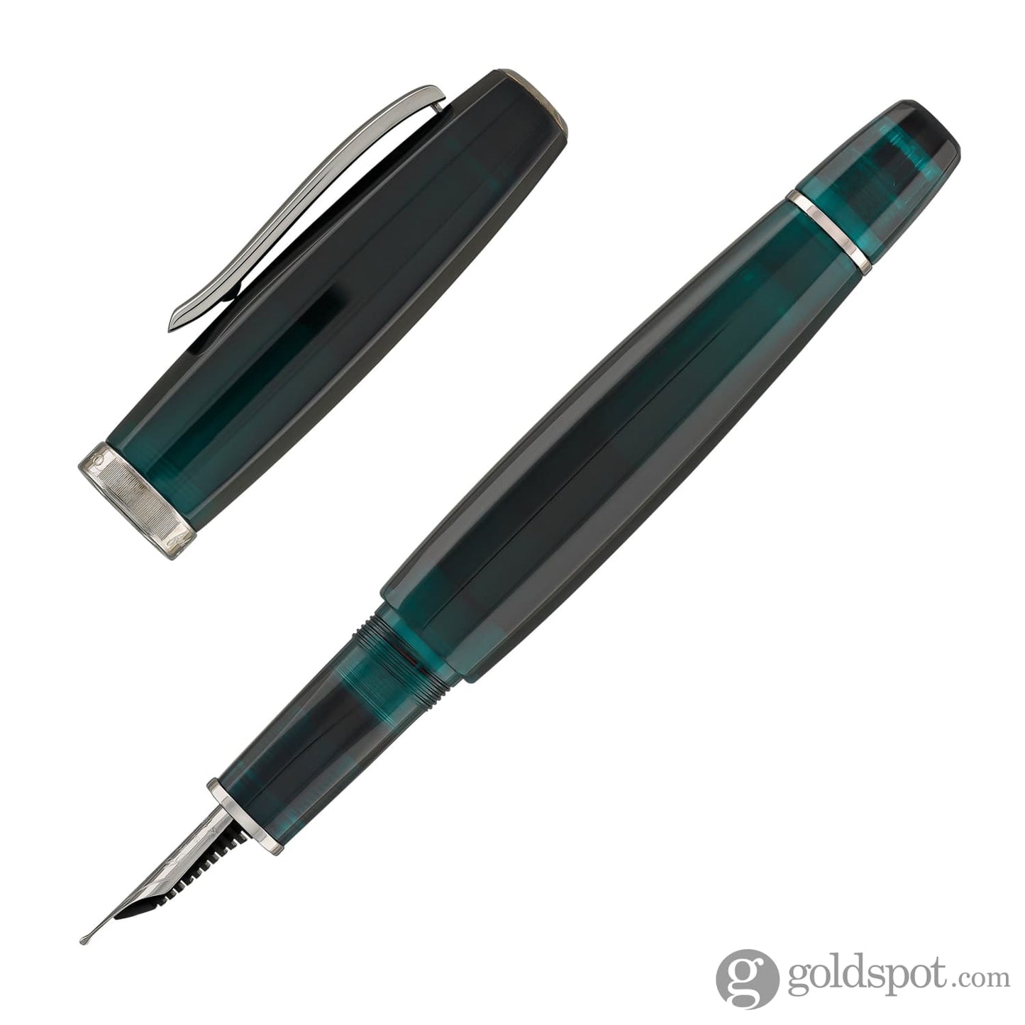 Scribo Feel Fountain Pen in Ombre Verdi with Platinum Trim Fountain Pen