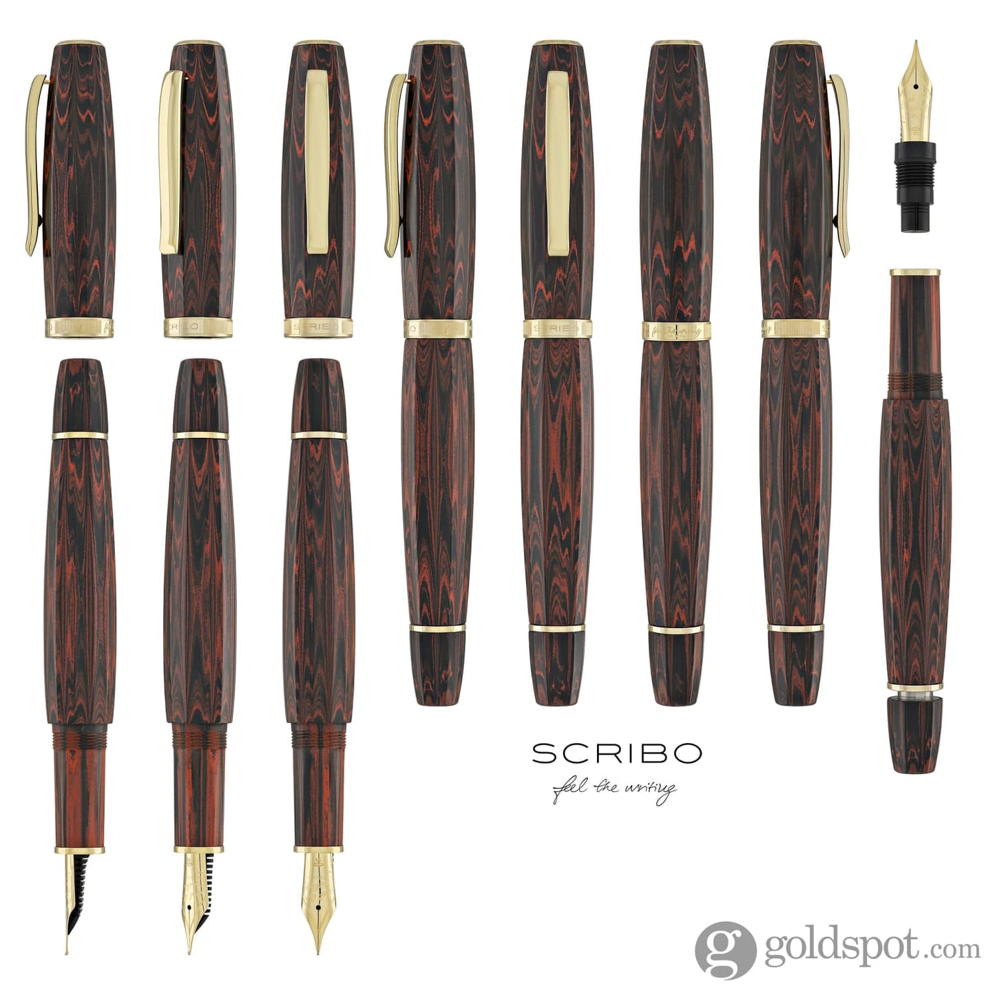 SCRIBO FEEL Fountain Pen in Palissandro Ebonite Limited Edition Fountain Pen