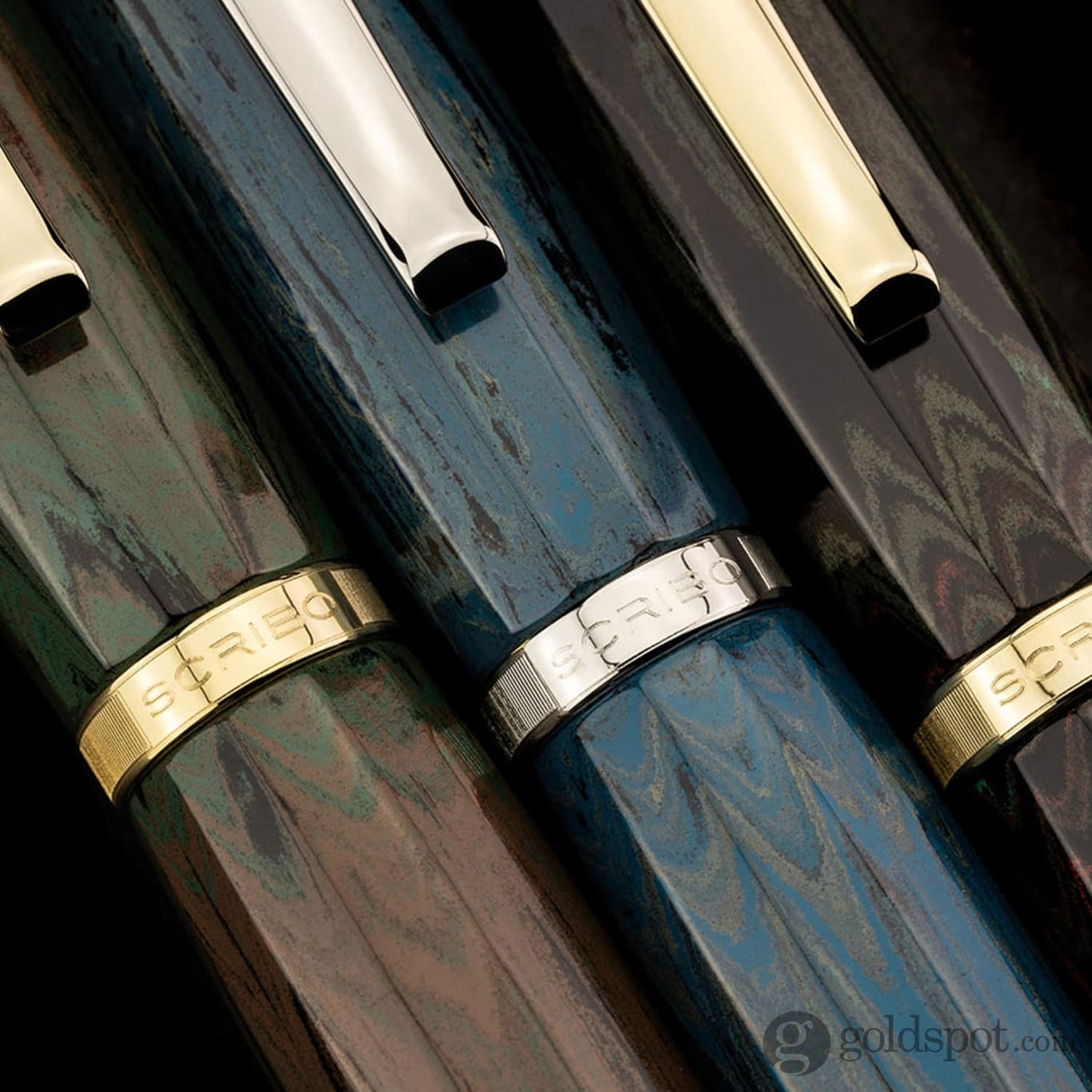 Scribo Feel Fountain Pen in Sassi Neri Ebonite Fountain Pen