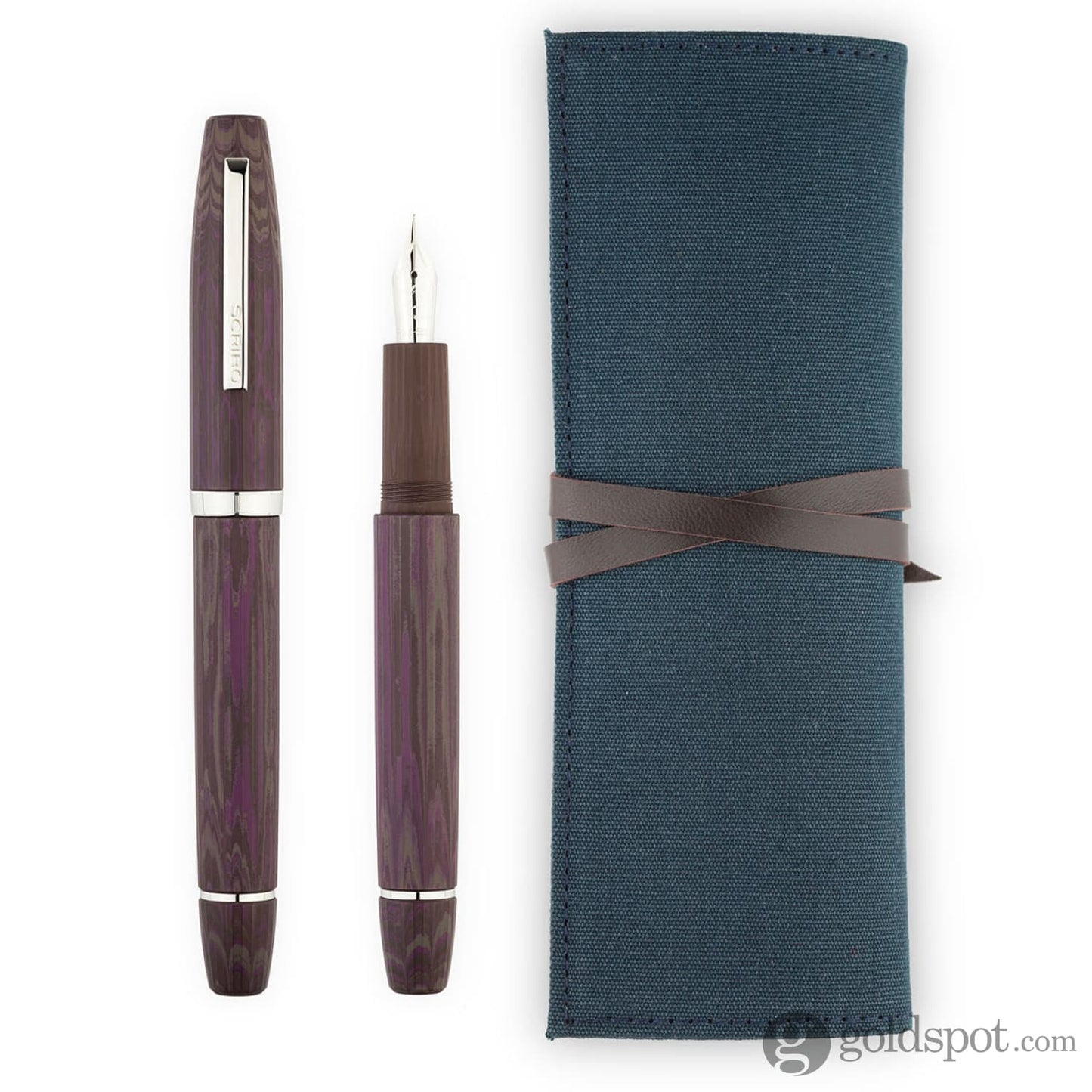 Scribo Flow Fountain Pen in Armonia with Platinum Trim Fountain Pen