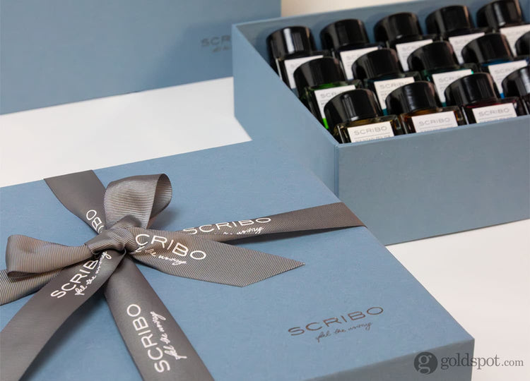 Scribo Fountain Pen 15 Mini Ink Set Limited Edition - 20mL Bottled Ink