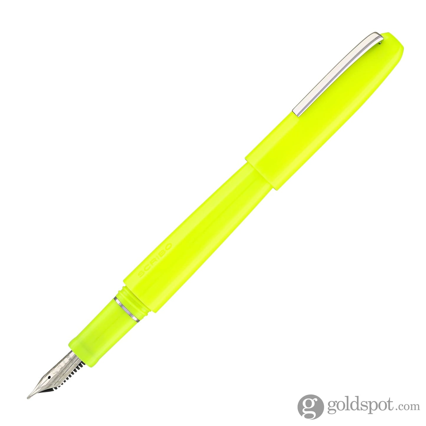 Scribo Piuma Fountain Pen in Art (Fluorescent Yellow) 18K Gold Nib Fountain Pen