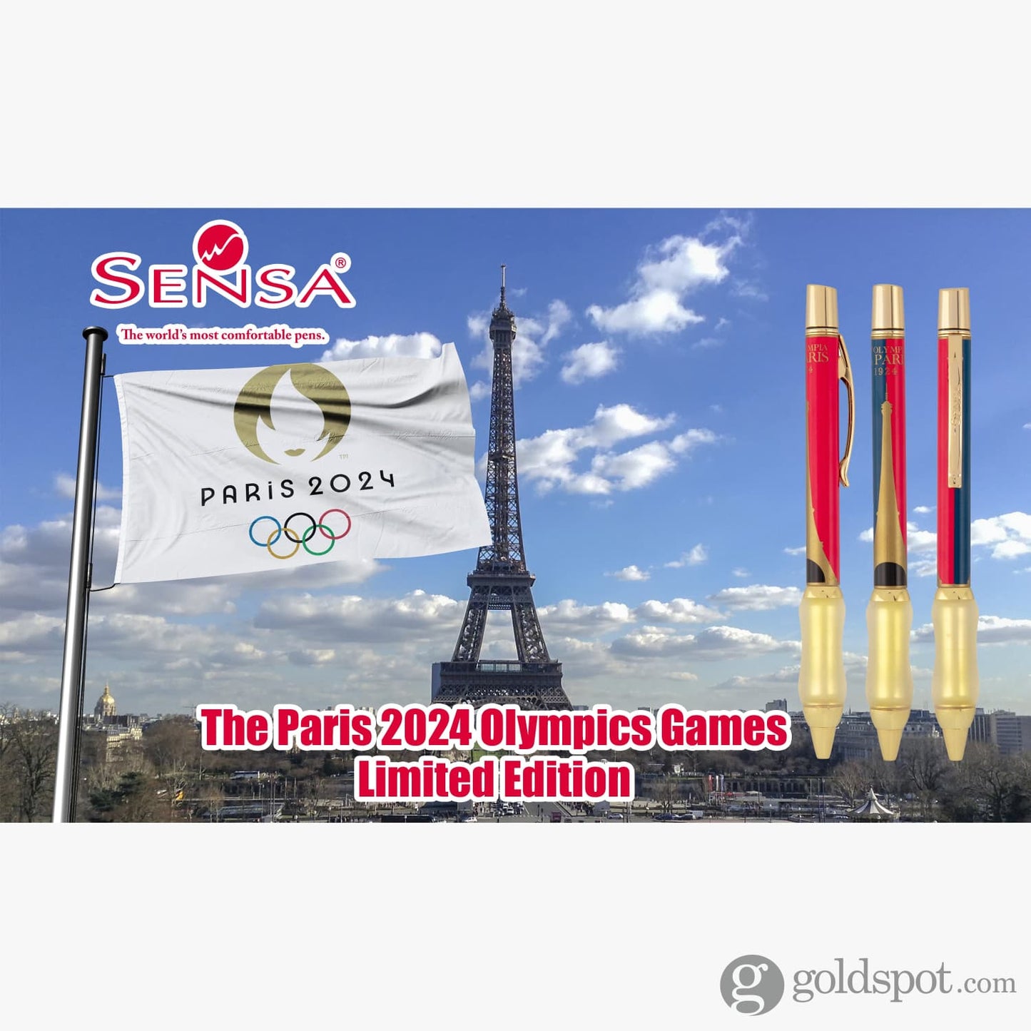 Sensa 2024 Paris Olympics Ballpoint Pen - Limited Edition Ballpoint Pens