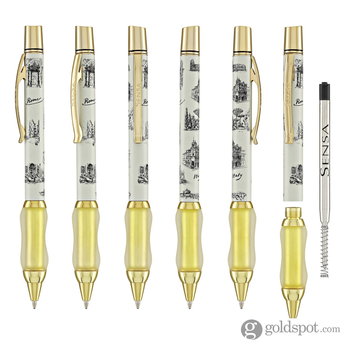 Sensa Ancient World Ballpoint Pen in Rome - Limited Edition - Goldspot Pens