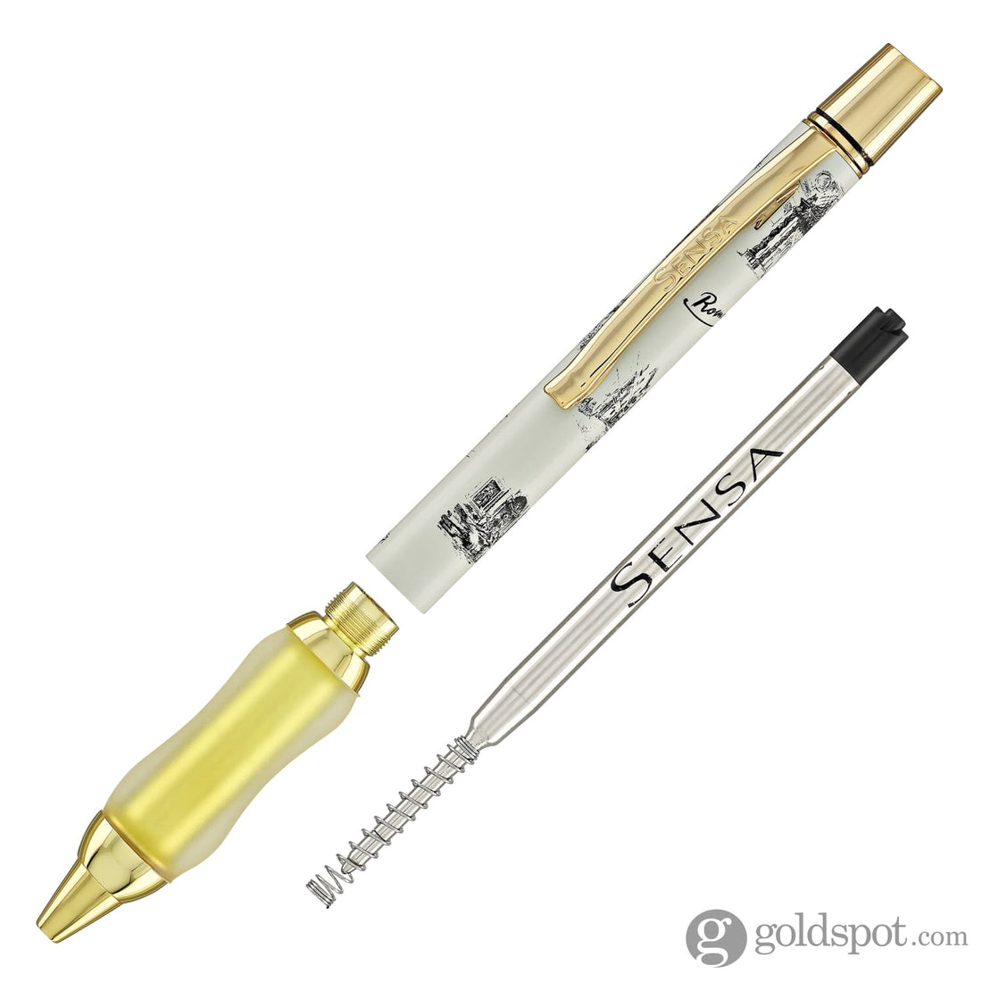 Sensa Ancient World Ballpoint Pen in Rome - Limited Edition - Goldspot Pens