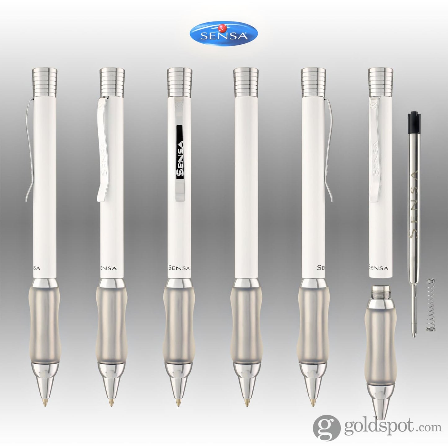 Sensa Ballpoint in Ice White Ballpoint Pens