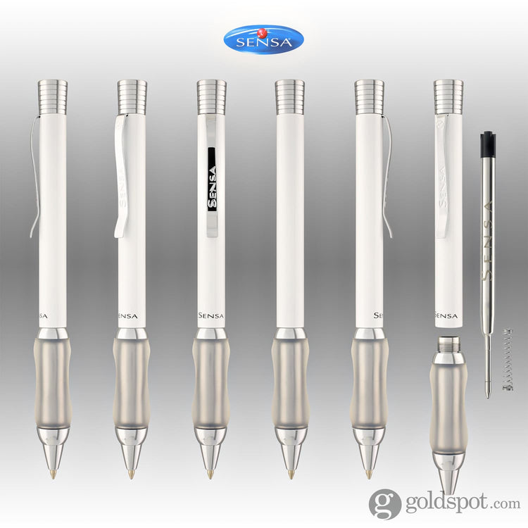Sensa Ballpoint in Ice White Ballpoint Pens