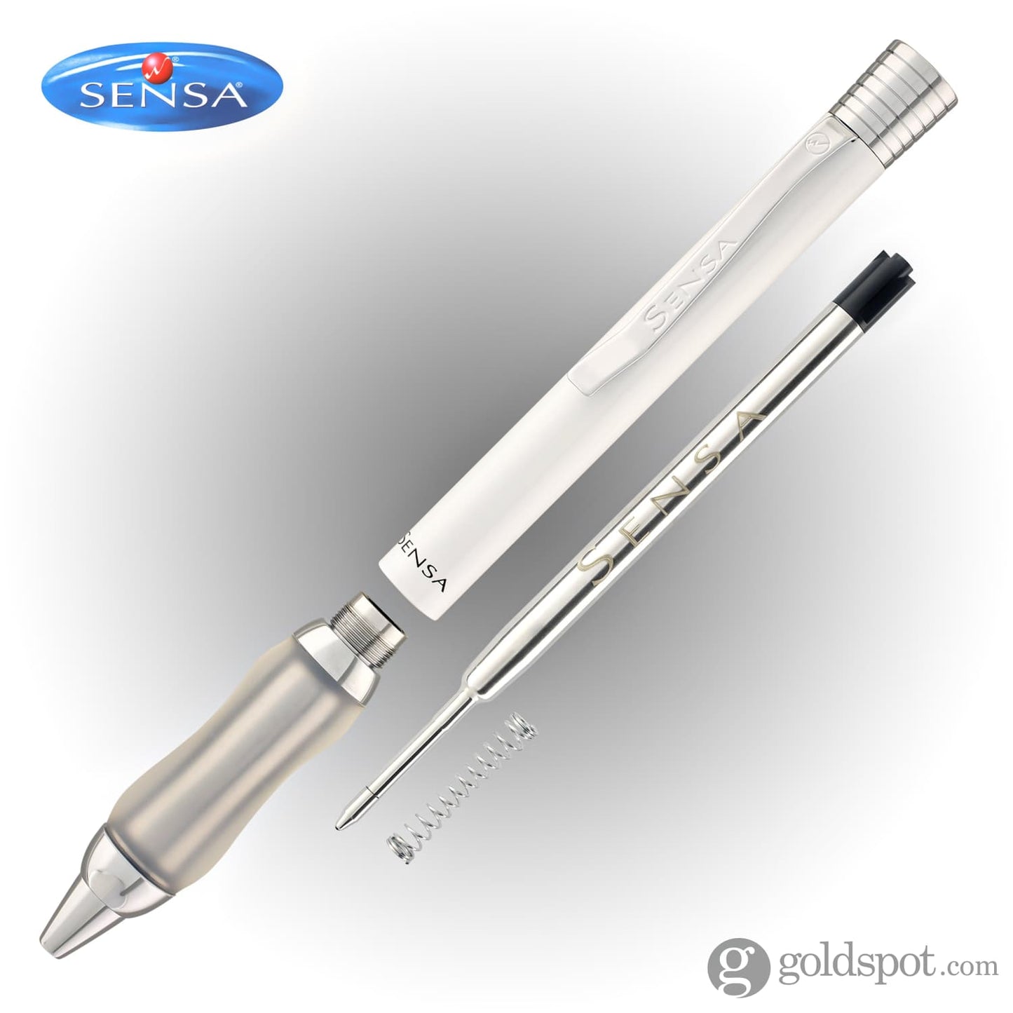 Sensa Ballpoint in Ice White Ballpoint Pens