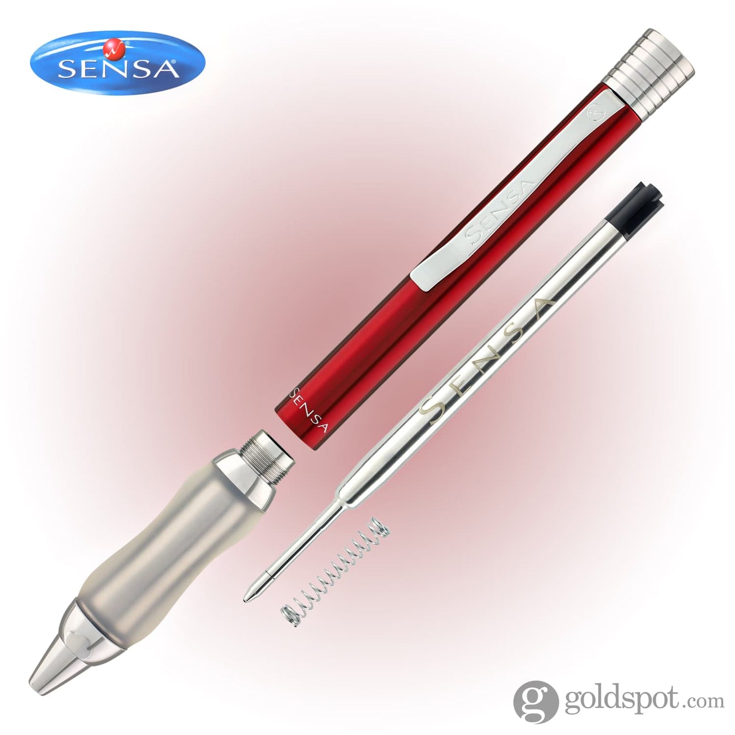 Sensa Ballpoint in Lava Burgundy Ballpoint Pens