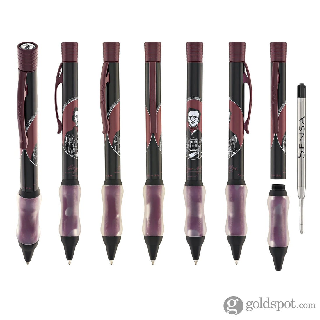Sensa Ballpoint Pen in Edgar Allan Poe - Limited Edition - Goldspot Pens