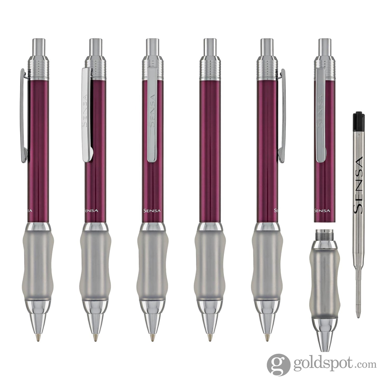 Sensa Click Lacquer Ballpoint Pen in Indigo Purple Ballpoint Pens