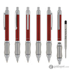 Sensa Click Lacquer Ballpoint Pen in Scarlet Burgundy Ballpoint Pens